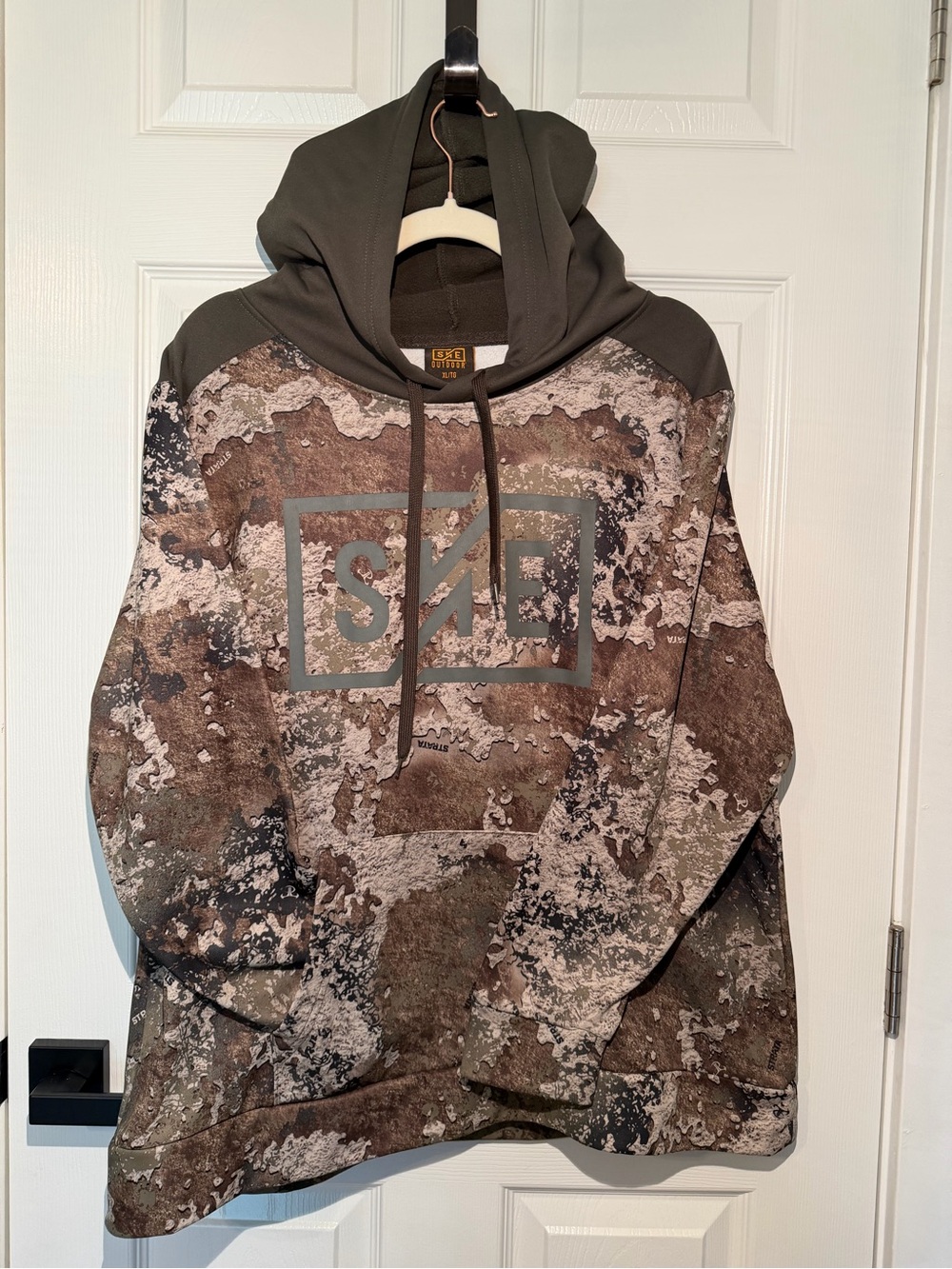Realtree Olive and Brown Camo Hoodie with Logo